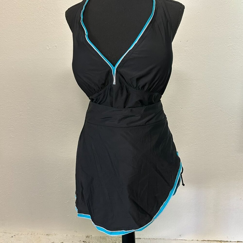 NWOT Black and Blue Tankini - Picture 7 of 11